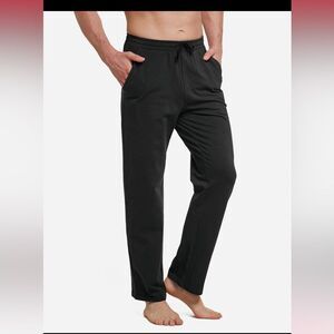 Baleaf men’s active lounge, sweat black pant’s size medium (M25)